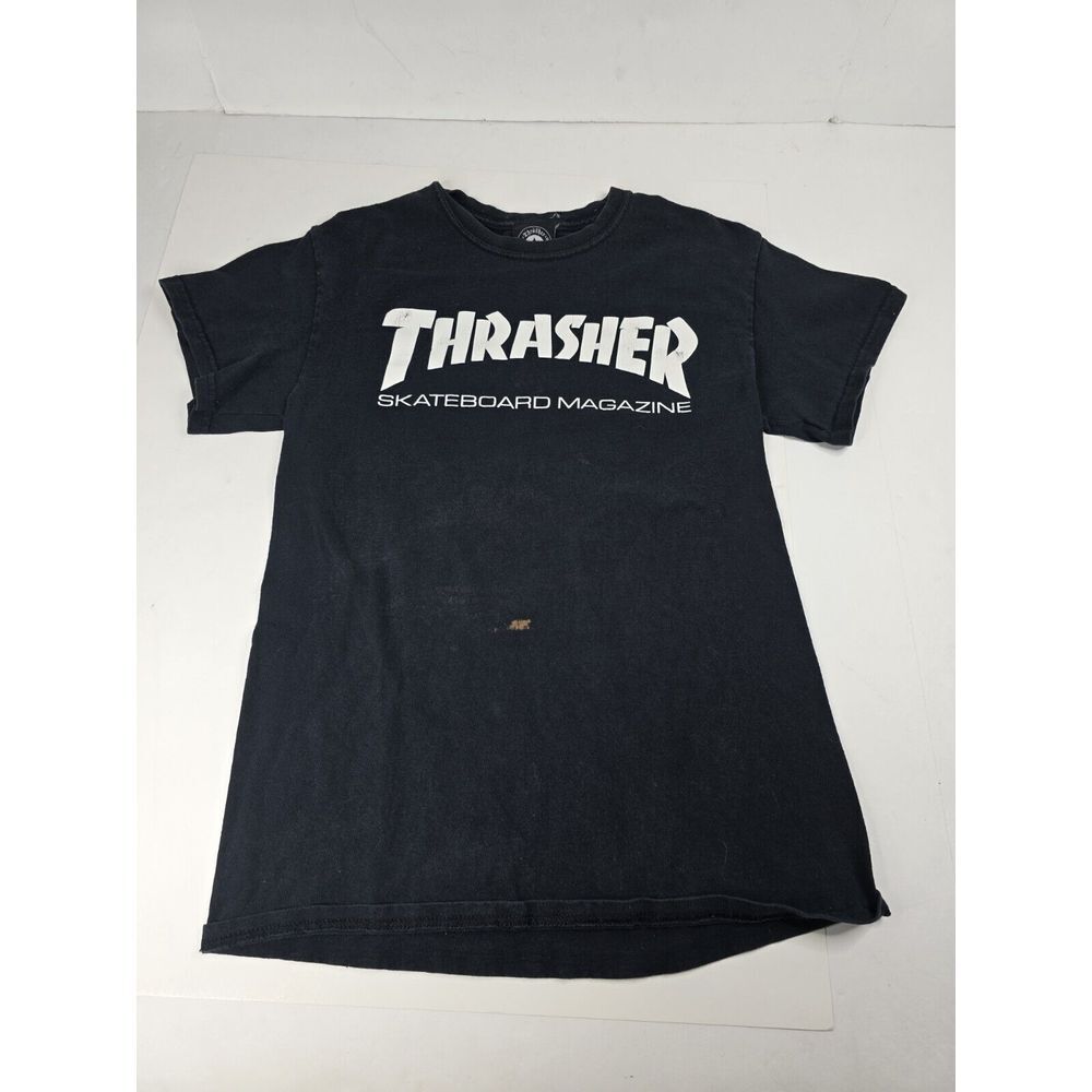 Thrasher Magazine Shirt Small Black‎ Skateboard Skater Vintage Skate Core